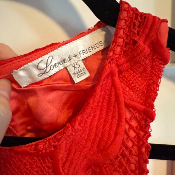 Lovers + Friends Caspian Shift Dress in Coral, size XS - Picture 4 of 6